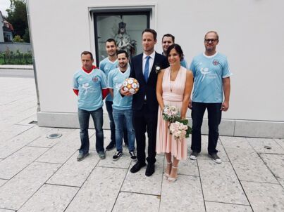 HC 94 Hochzeit von Vorstandsmitglied Bernhard Greiner